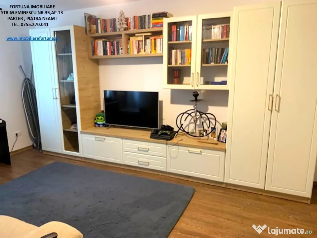Apartament 2 camere,etaj 2,renovat,mobilat,utilat,zona Centrala- ITM - Piatra-Neamt (Neamt)
