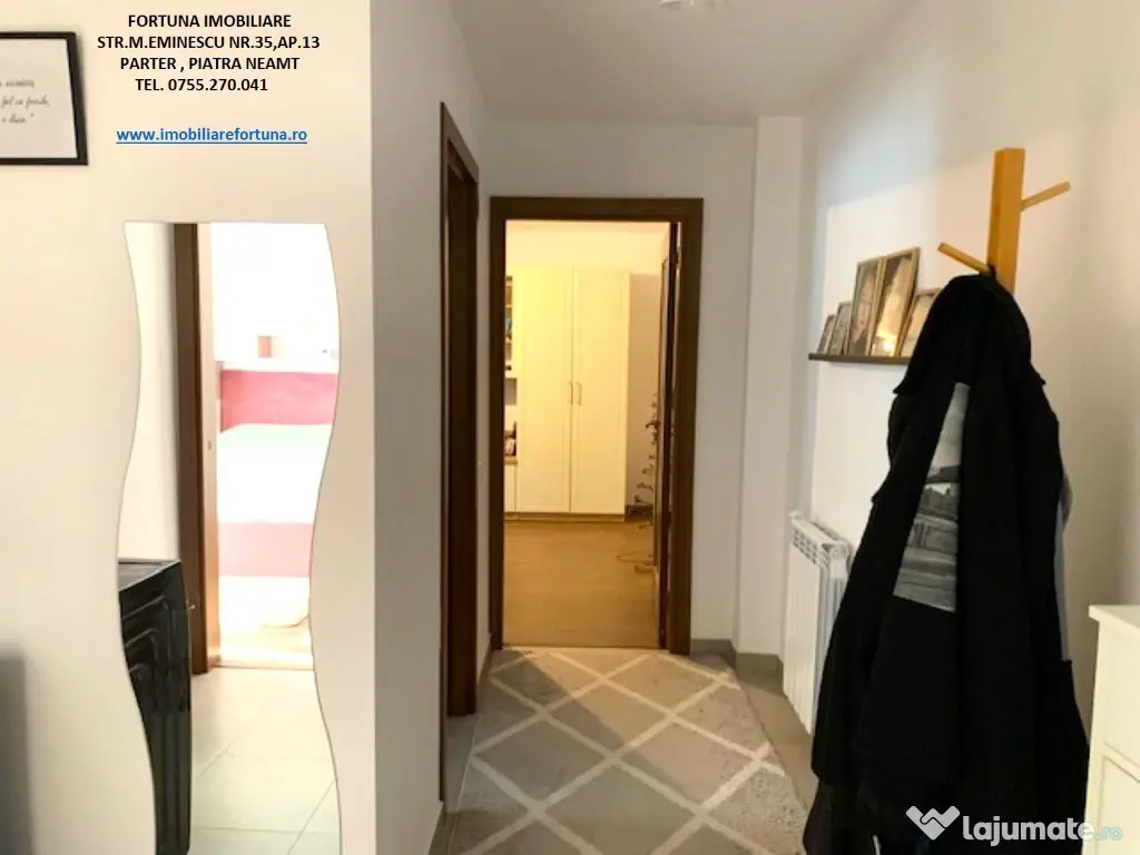 Apartament 2 camere,etaj 2,renovat,mobilat,utilat,zona Centrala- ITM - Piatra-Neamt (Neamt)