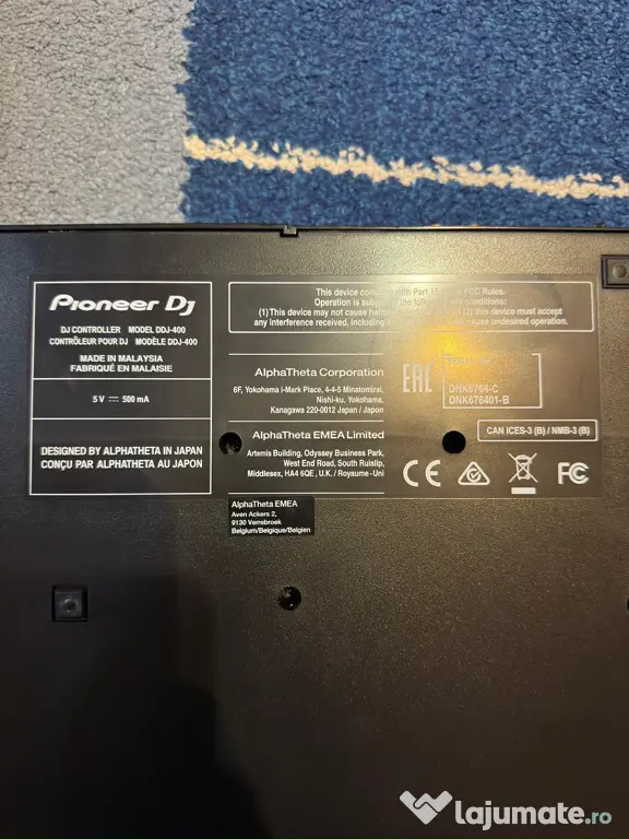 Pioneer DDJ-400 + Borsetă originală / Pachet complet