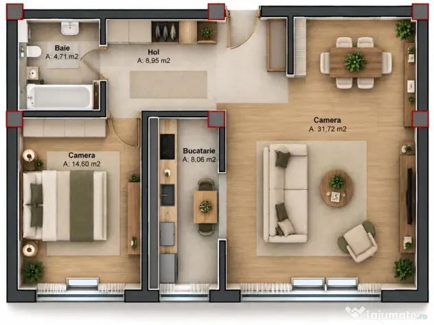 Mansarda | 2 Camere | 1058 €/mp | Bloc nou | Braytim | Comision 0 - Timisoara (Timis)