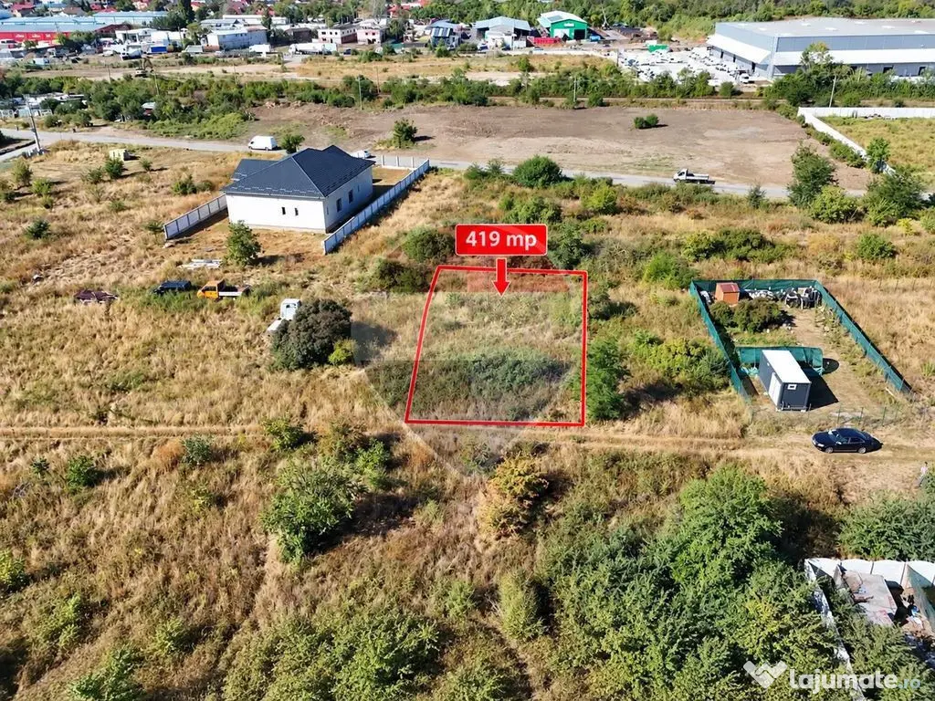 Teren intravilan de vânzare | 419 mp | Bragadiru, Safirului/ Jadului - Bragadiru (Bucuresti-Ilfov)