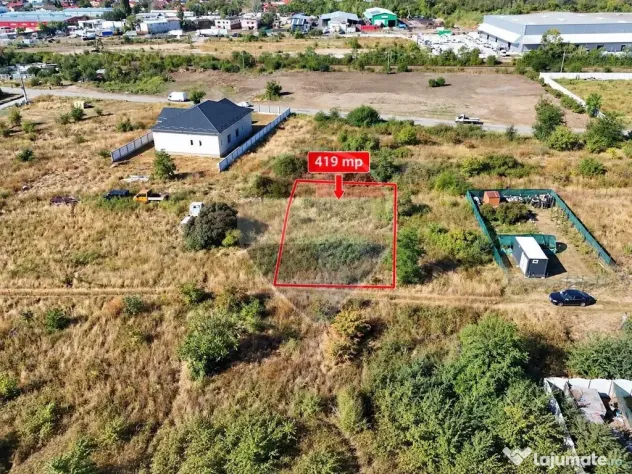 Teren intravilan de vânzare | 419 mp | Bragadiru, Safirului/ Jadului - Bragadiru (Bucuresti-Ilfov)