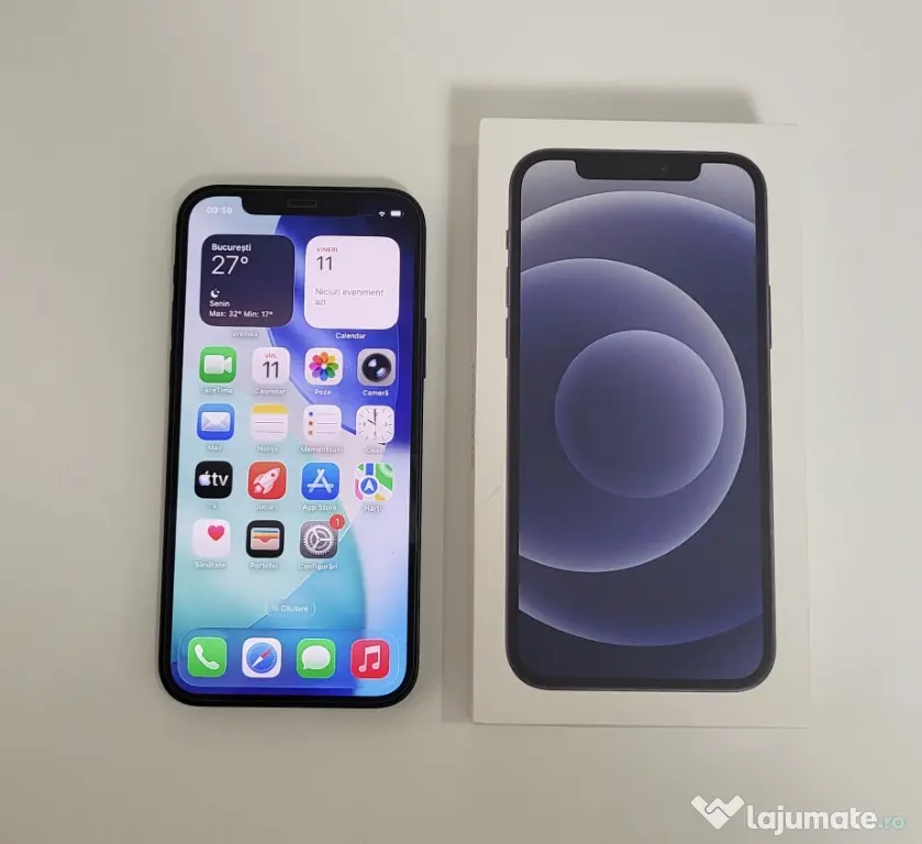 iPhone 12 Black | Impecabil 10/10 | Full Box