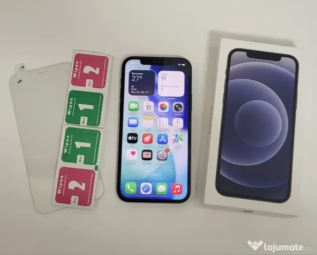 iPhone 12 Black | Impecabil 10/10 | Full Box