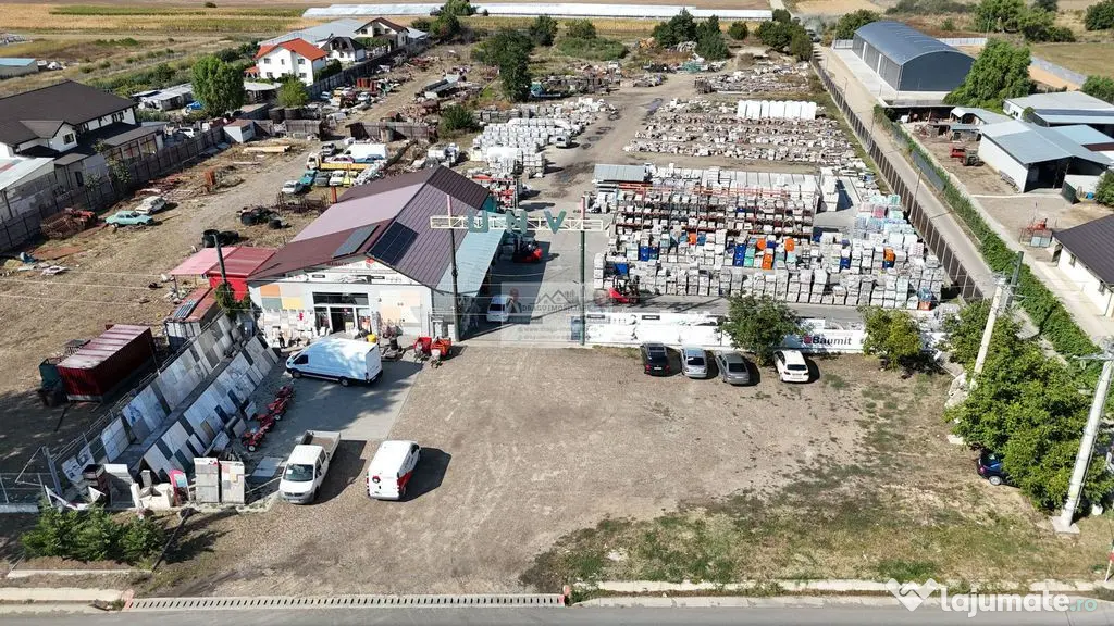 Depozit materiale de constructii/Teren 16400 mp/Tecuci - Cuza Voda (Galati)