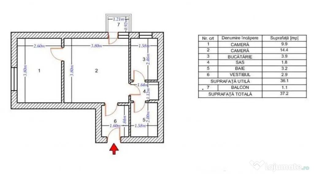 Brancoveanu- 2 camere METROU - Bucuresti (Bucuresti-Ilfov)