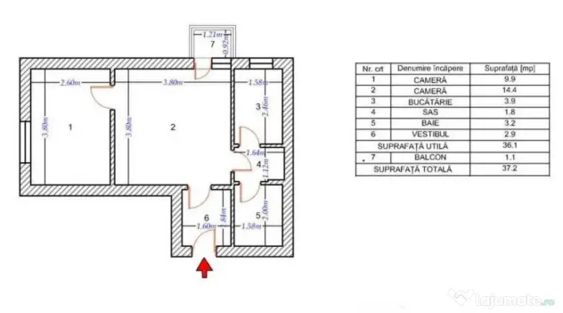 Brancoveanu- 2 camere METROU - Bucuresti (Bucuresti-Ilfov)