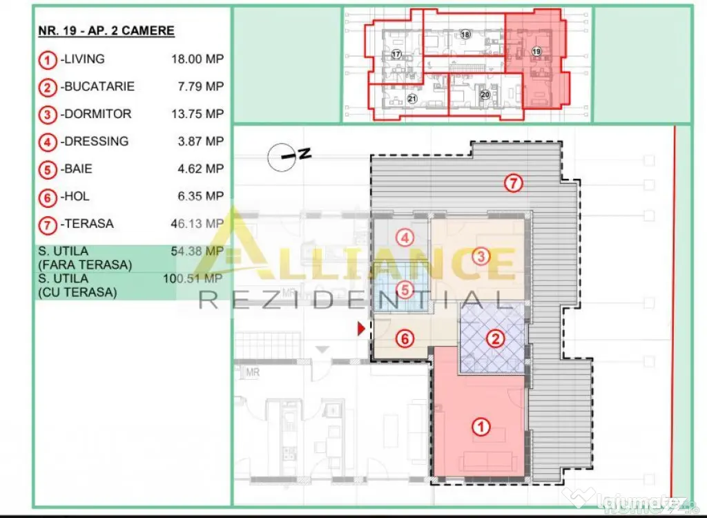 Apartament 2 camere + Terasa | 100 mp - STRADA LEORDENI - - Popesti Leordeni (Bucuresti-Ilfov)