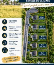 Parcele de vanzare 500 mp -550 mp , zona Sf Ilie Suceava 