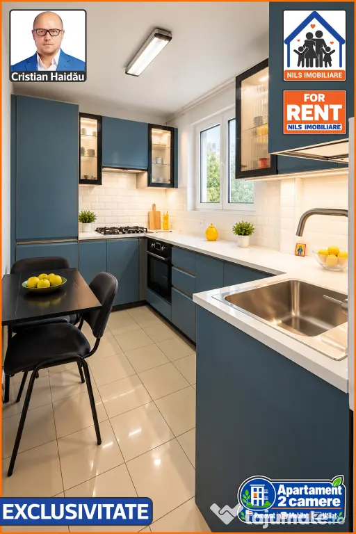 Apartament / Birou | 2 camere | Renovat | Mobilat | Utilat | Tineretul