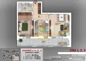 N. Grigorescu 2 camere 60 mp + terasa 17 mp mutare rapida 