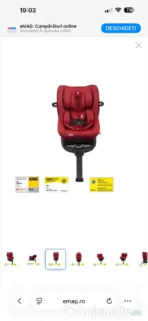 Scaun auto isofix Joie I-Spin 360 Merlot