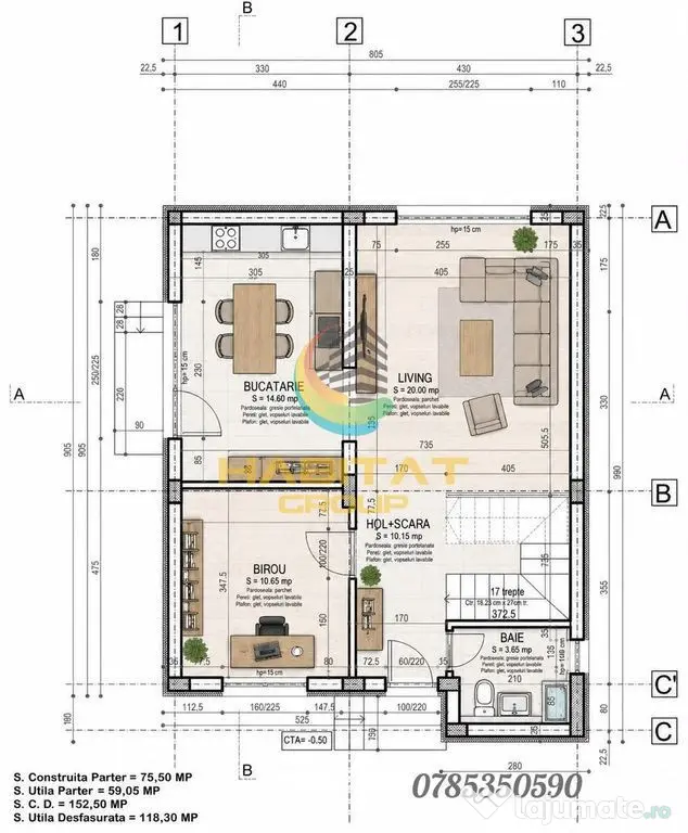 Casa individuala 5 camere- Popesti Leordeni-primarie - Popesti Leordeni (Bucuresti-Ilfov)