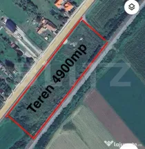 Teren extravilan, 4900 mp, front 100 m la DN1C, zona Livada