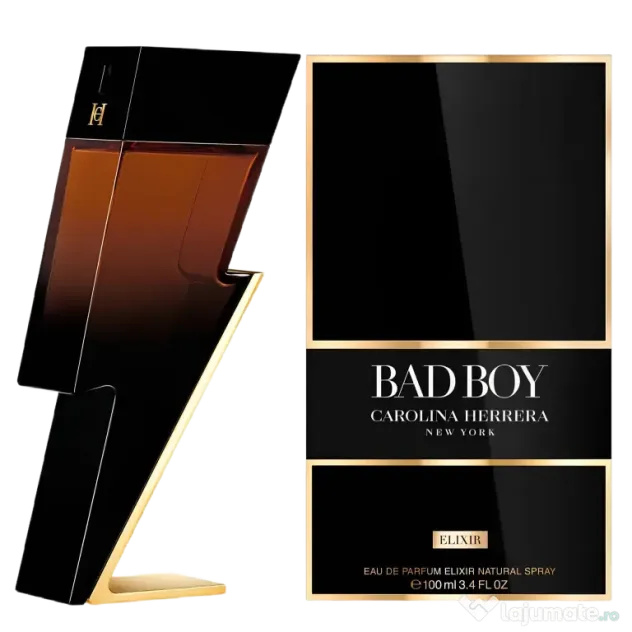Carolina Herrera Bad Boy 100ml Elixir, pentru barbati, made in Spain