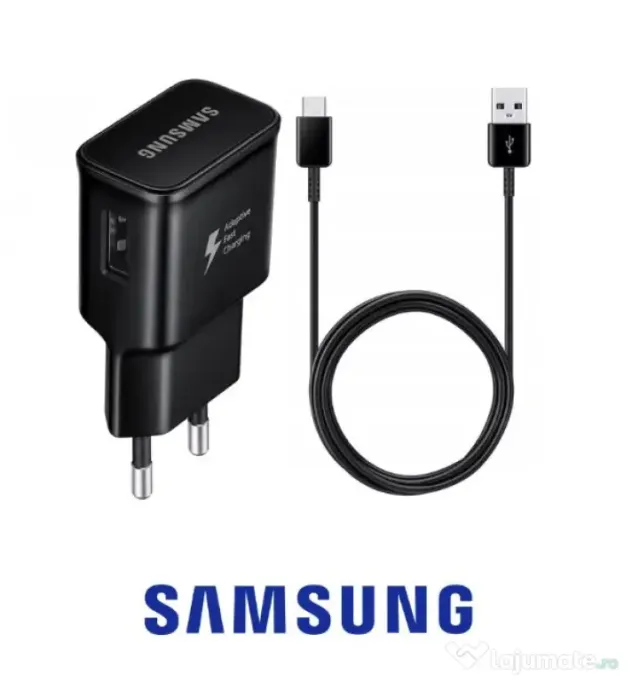 Adaptor USB Type-C, Original Samsung + cablu Type C 1.2m