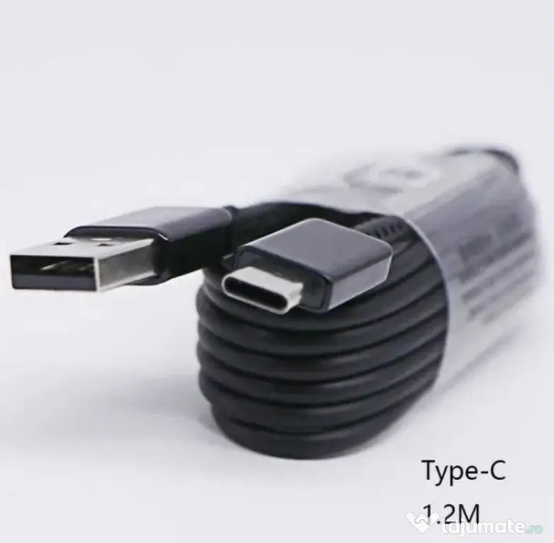 Adaptor USB Type-C, Original Samsung + cablu Type C 1.2m