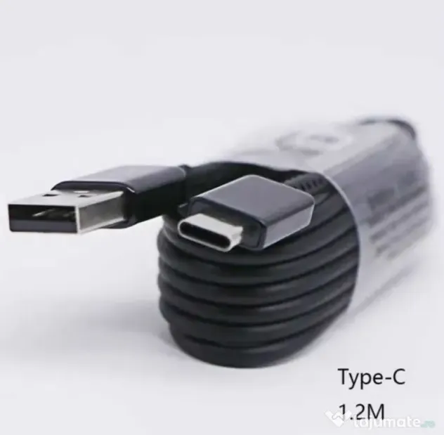 Adaptor USB Type-C, Original Samsung + cablu Type C 1.2m