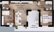 Apartament cu 3 camere, 67 mp, zona Careiului 