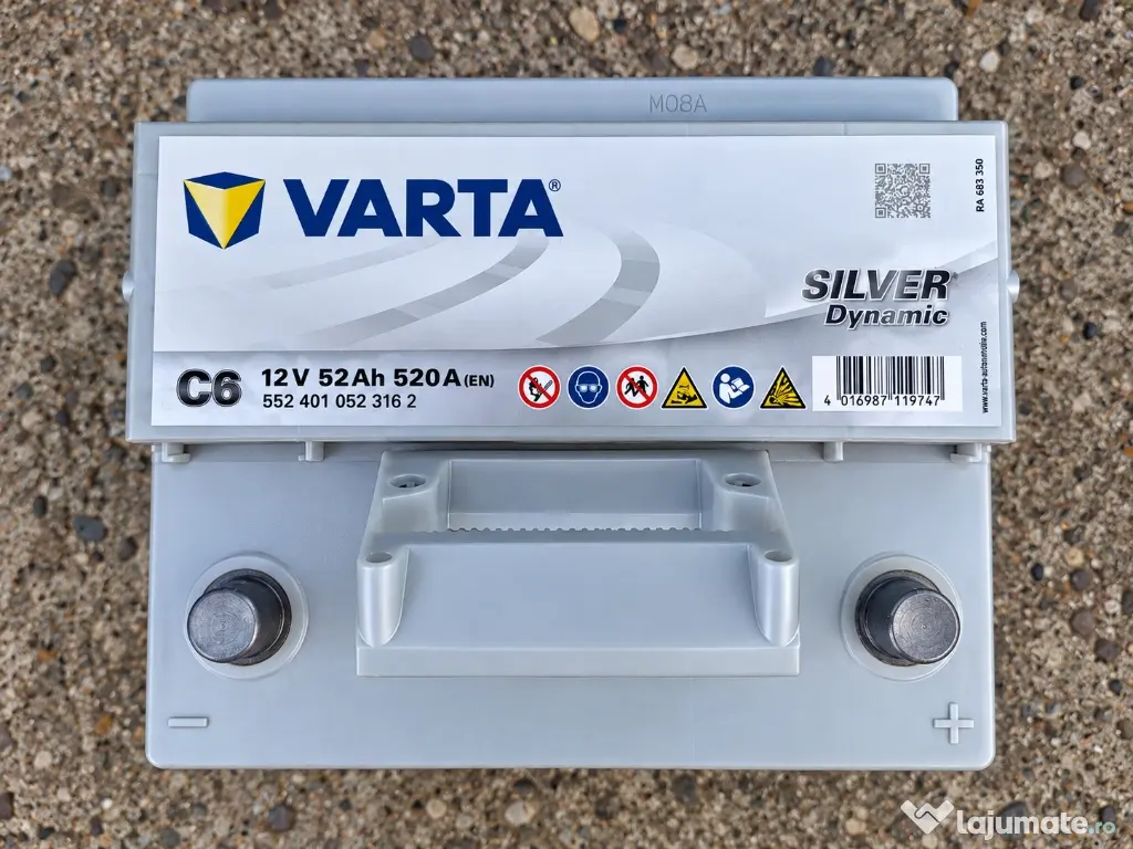 Baterie VARTA Silver Dynamic C6 52Ah 520A – cumpărată în iunie 2026