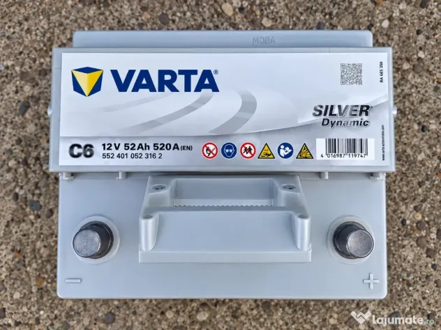 Baterie VARTA Silver Dynamic C6 52Ah 520A – cumpărată în iunie 2026