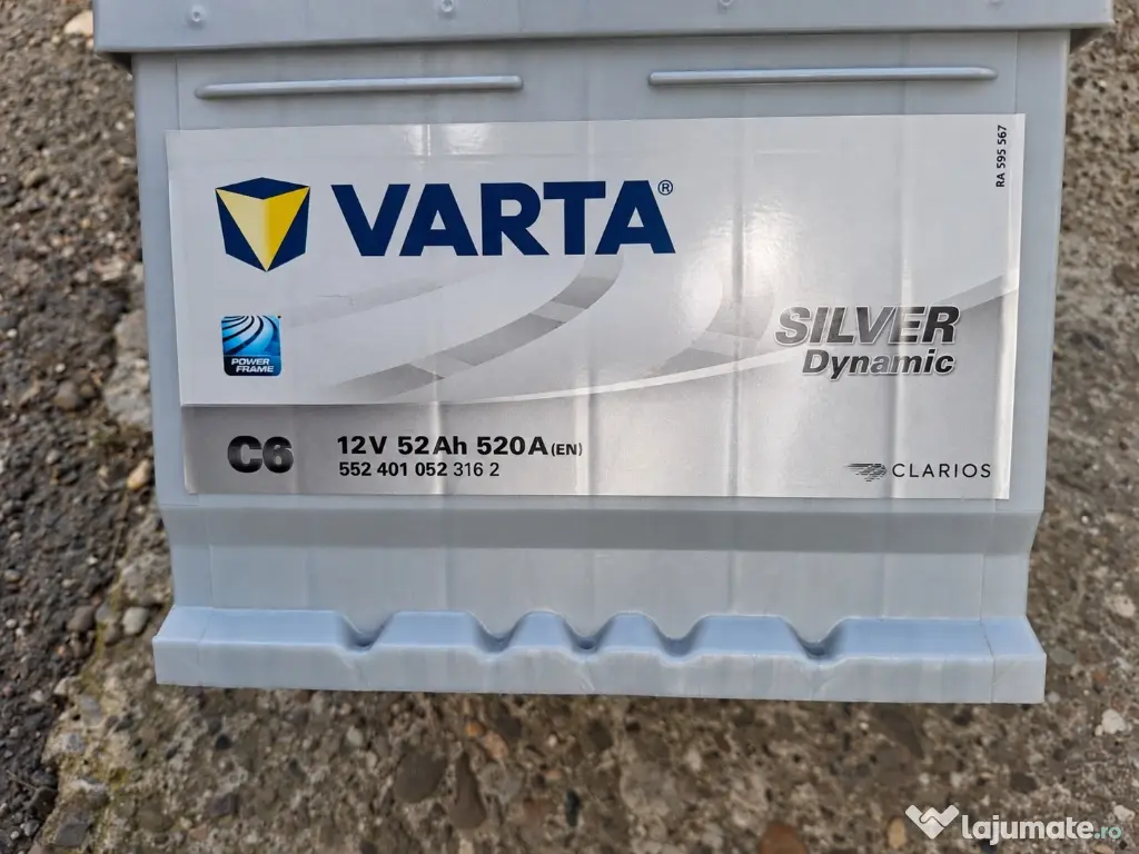 Baterie VARTA Silver Dynamic C6 52Ah 520A – cumpărată în iunie 2026