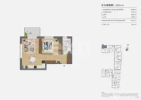 Apartament 2 camere | Citius Residence | 53 mp | Etaj 2 | Pa 