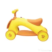 Tricicleta din plastic, fara pedale pentru copii, cu muzica si lumina, galben Z-TOOLS / ZTS8392 