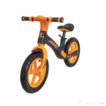 Bicicleta fara pedale pentru copii IRUIQI, roti de cauciuc si scaun reglabil, +3ani, negru si orange Z-TOOLS / ZTS8480