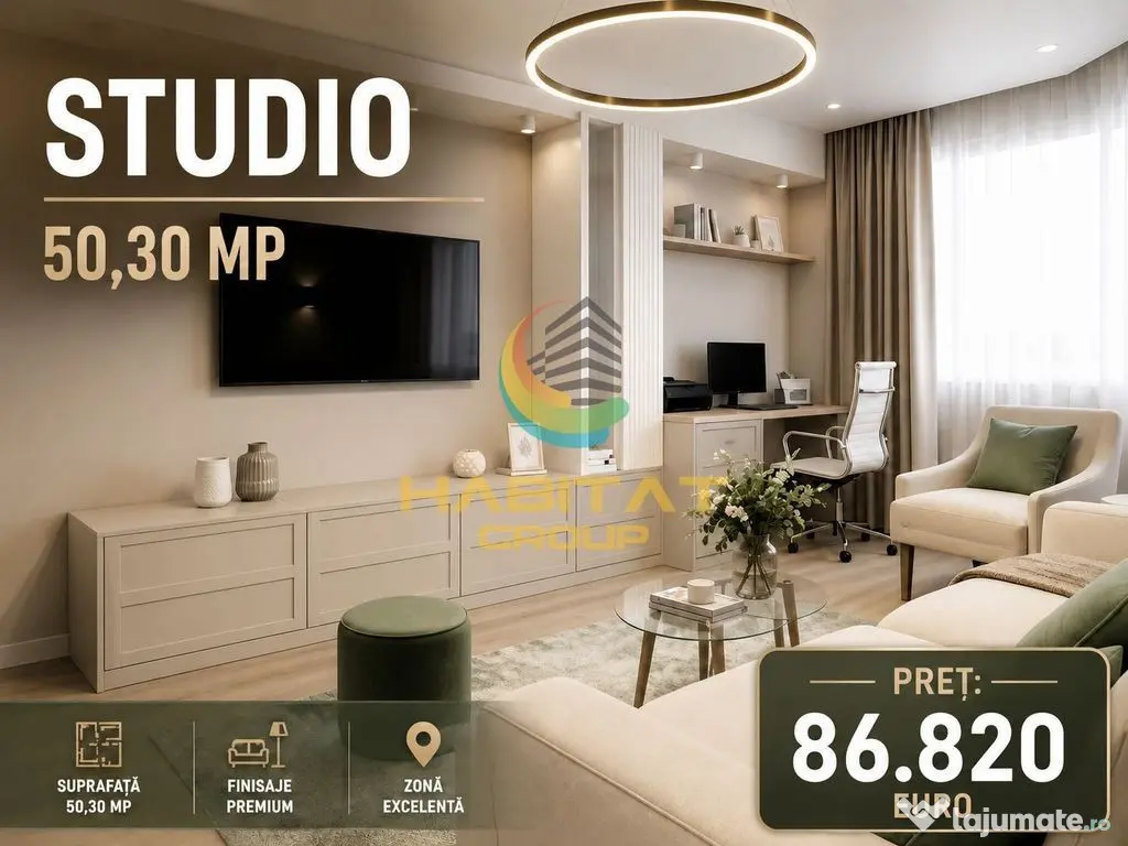 Vânzare Studio 50.30 mp - Metrou Berceni | Popești Leordeni - Popesti Leordeni (Bucuresti-Ilfov)