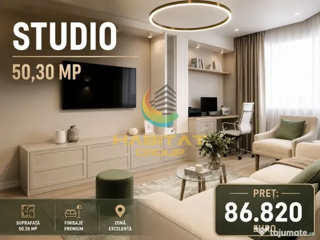 Vânzare Studio 50.30 mp - Metrou Berceni | Popești Leordeni - Popesti Leordeni (Bucuresti-Ilfov)