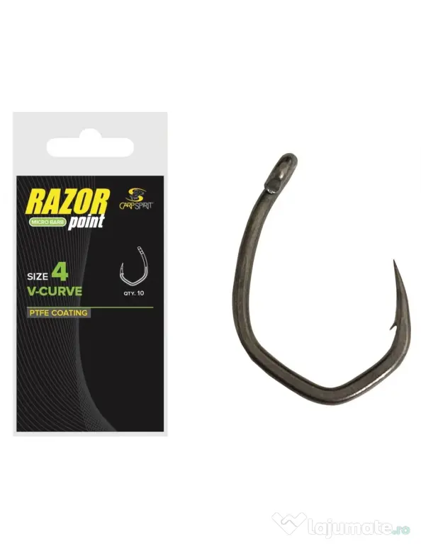 Carlige Carp Spirit V-Curve XS, Marimea 6, 10buc