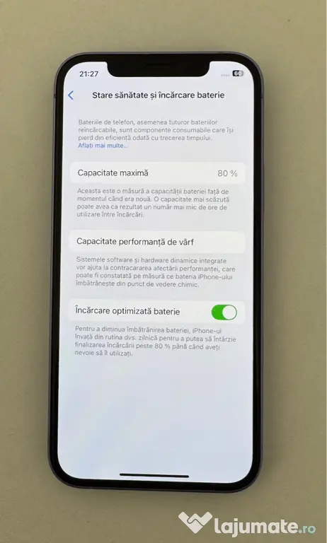 Iphone 12 64GB Purple impecabil