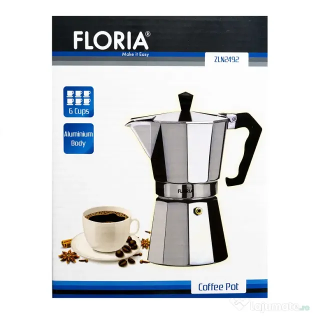 Cafetiera espresso, capacitate 6 cesti, 300 ml / ZLN 2492