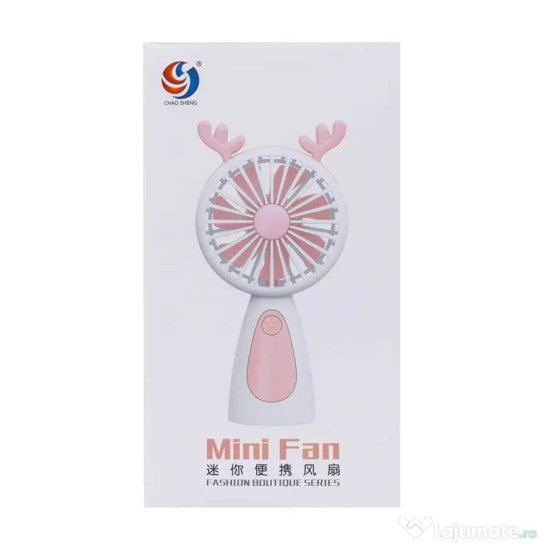 Ventilator de mana, alimentare USB, 3.7w, galben / ZTS 8240