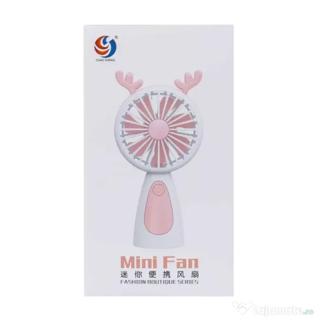 Ventilator de mana, alimentare USB, 3.7w, galben / ZTS 8240