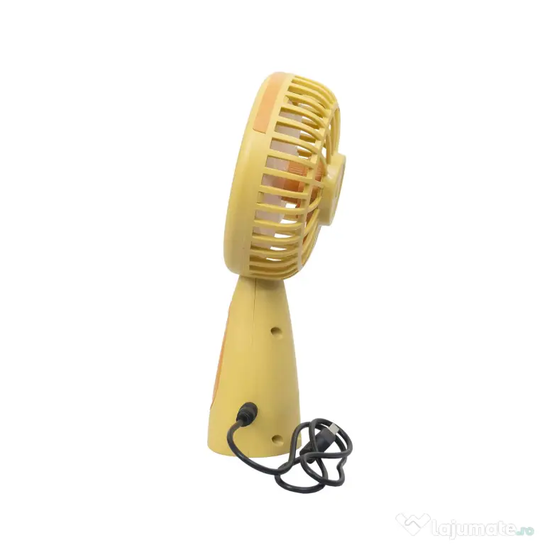 Ventilator de mana, alimentare USB, 3.7w, galben / ZTS 8240