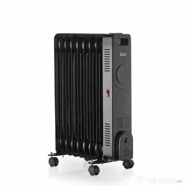 Calorifer electric cu 9 elementi, putere 2000W, termostat reglabil, indicator LED ZILAN / ZLN8416