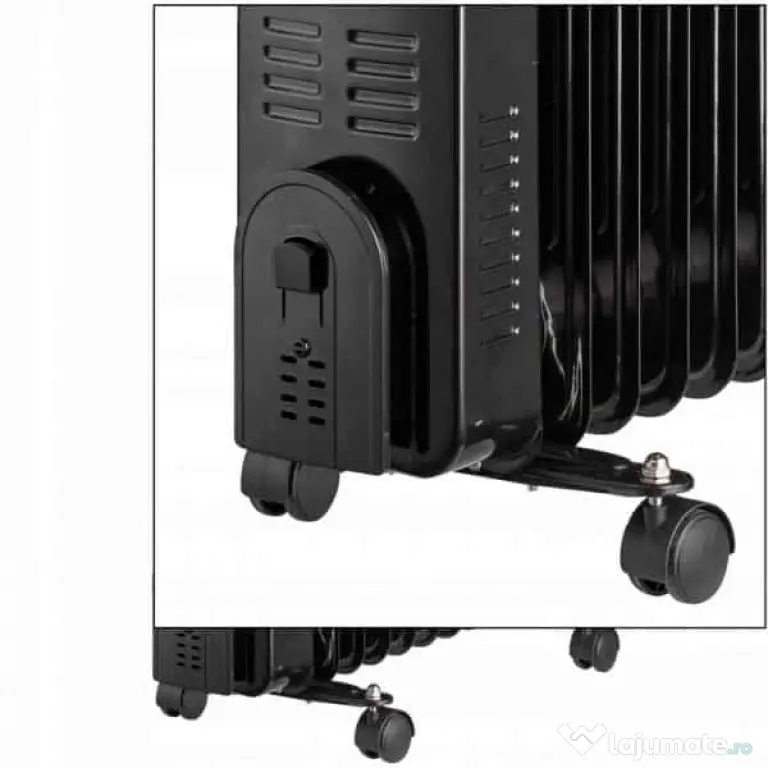 Calorifer electric cu 9 elementi, putere 2000W, termostat reglabil, indicator LED ZILAN / ZLN8416