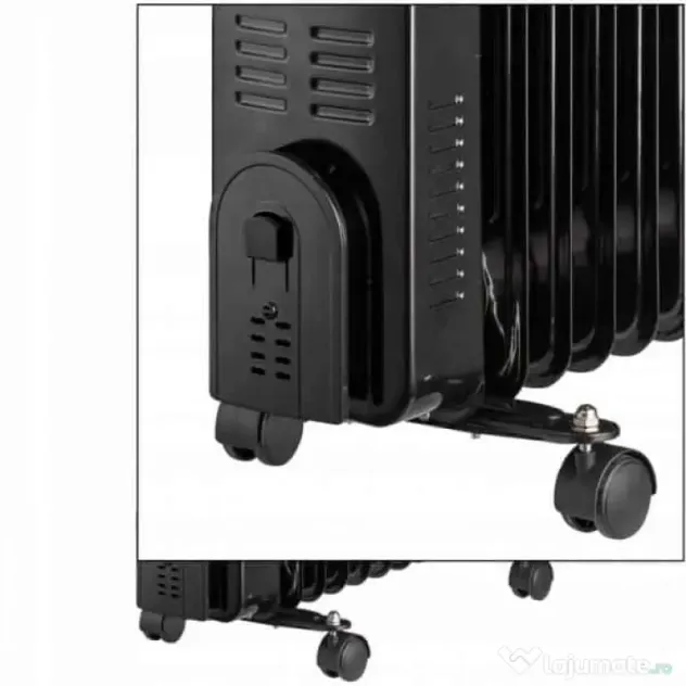 Calorifer electric cu 9 elementi, putere 2000W, termostat reglabil, indicator LED ZILAN / ZLN8416