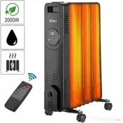 Calorifer electric cu 9 elementi, putere 2000W, termostat reglabil, indicator LED ZILAN / ZLN8416 
