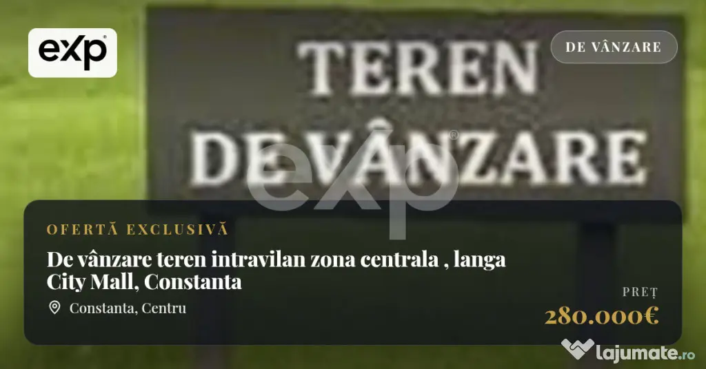 De vânzare teren intravilan zona centrala , langa City Mall - Constanta (Constanta)