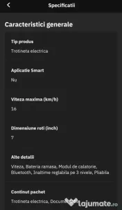 Trotineta electrica ninebot