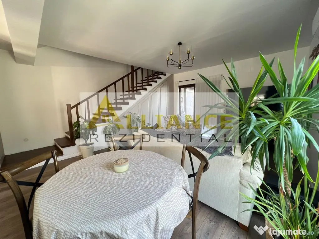 Duplex mobilat si utilat - 4 camere - Strada asfaltata-800 M de STV - Berceni (Bucuresti-Ilfov)