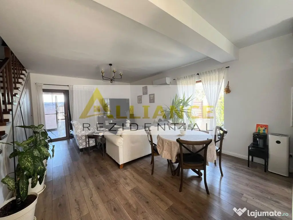 Duplex mobilat si utilat - 4 camere - Strada asfaltata-800 M de STV - Berceni (Bucuresti-Ilfov)