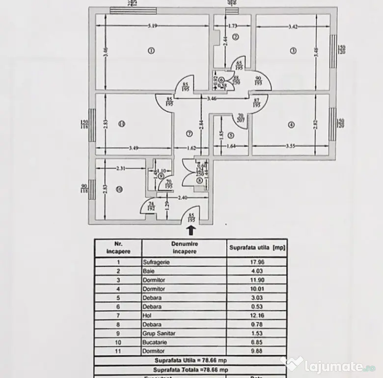 Apartament 4 camere langa scoala 20 - Cartier Tudor - Pitesti (Arges)