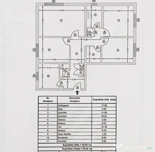 Apartament 4 camere langa scoala 20 - Cartier Tudor - Pitesti (Arges)