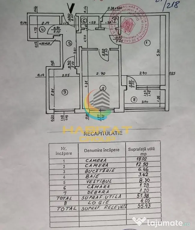 Salajan 2 camere 55 mp utilat gata mutare 2 min.metrou - Bucuresti (Bucuresti-Ilfov)