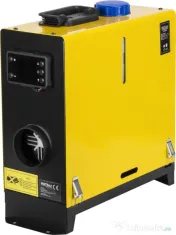 Aerotermă diesel staționară KraftDele 9 kW KD5966 cu panou LCD, telecomandă și evacuare direcționată pentru garaj și atelier 