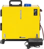 Aerotermă diesel staționară KraftDele 9 kW KD5966 cu panou LCD, telecomandă și evacuare direcționată pentru garaj și atelier 